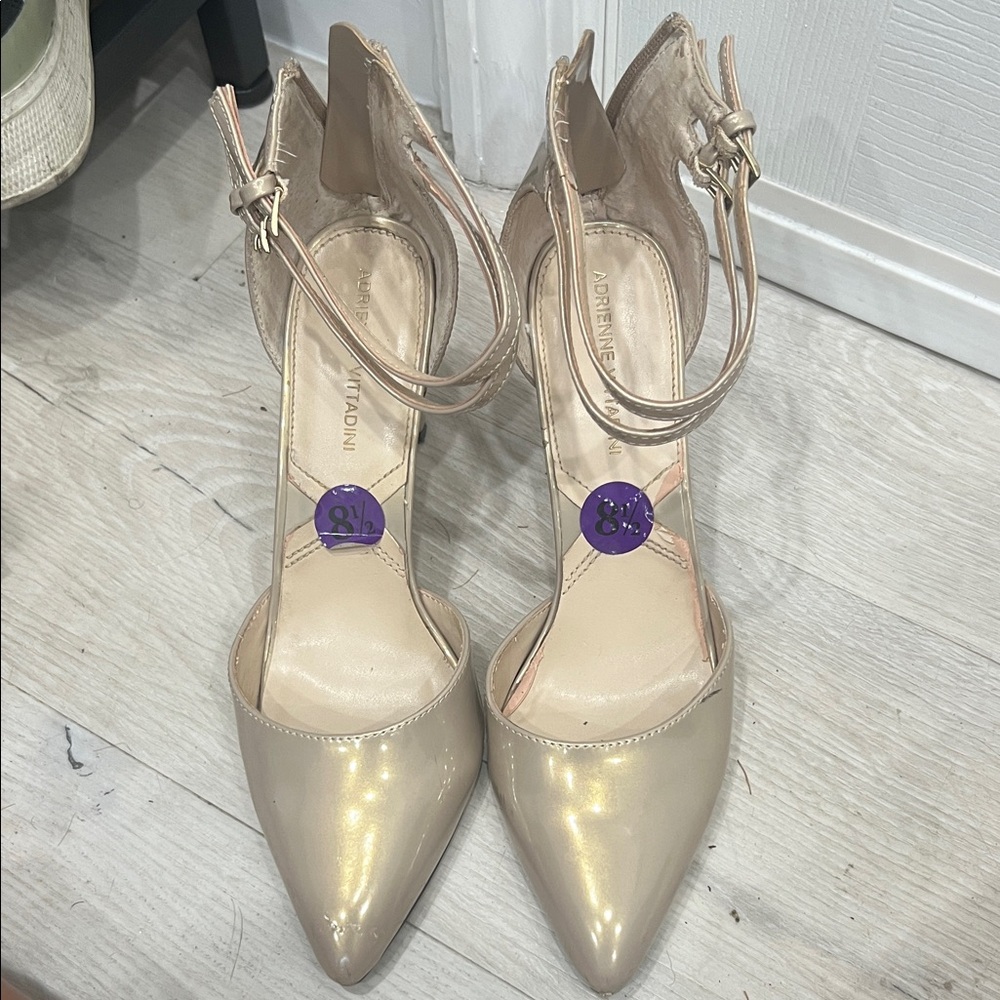 Adrienne Vittadini Champagne Heels